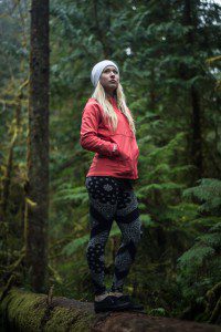 Woman in forest nature photography