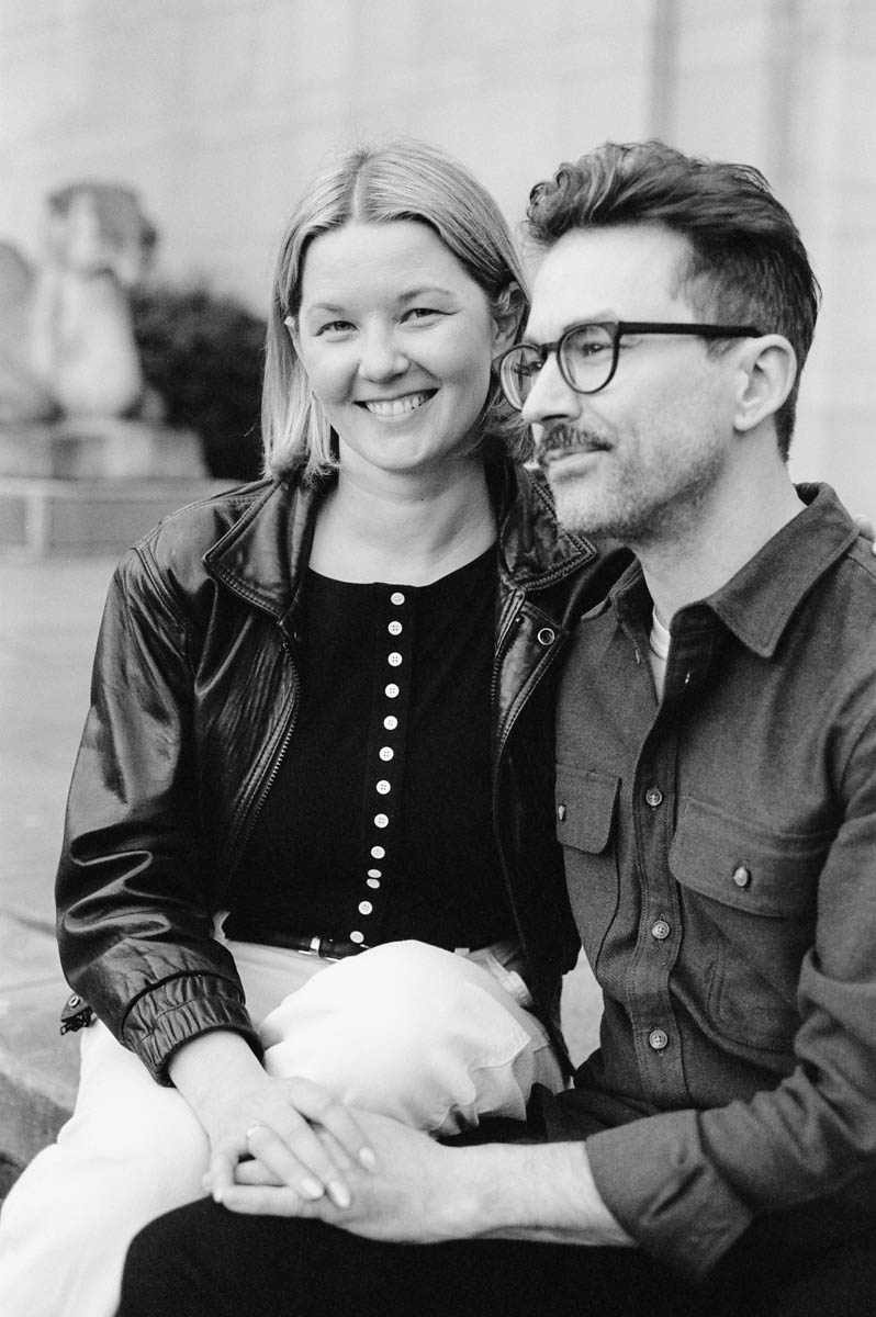 35mm film engagement portraits in Seattle’s Capitol Hill neighborhood